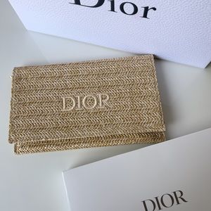 Brand New Dior raffia bag clutch